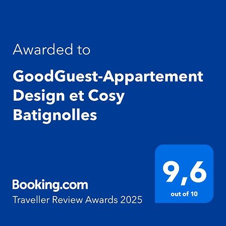 Goodguest-Appartement Design Et Cosy Batignolles Paris Extérieur photo